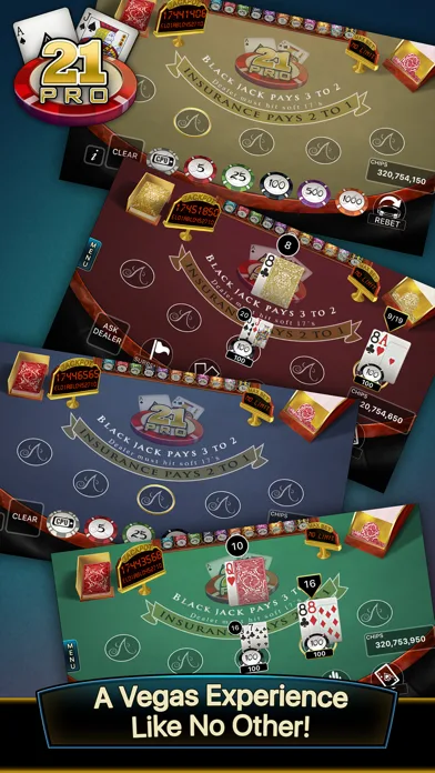 21 Pro: Blackjack Multi-Hand screenshot 1