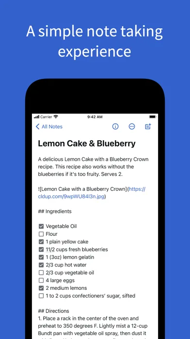 Simplenote screenshot 1