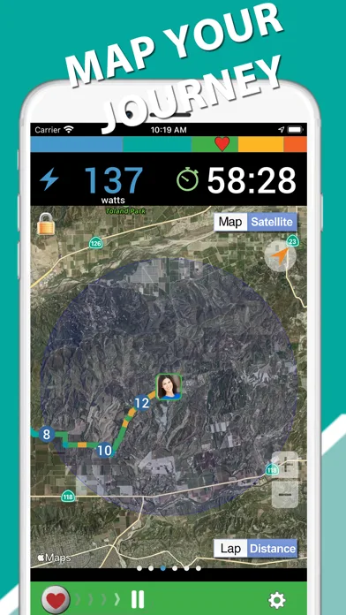 iBiker Cycling & Heart Trainer screenshot 2