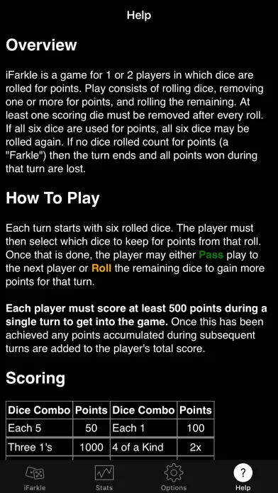 iFarkle screenshot 3