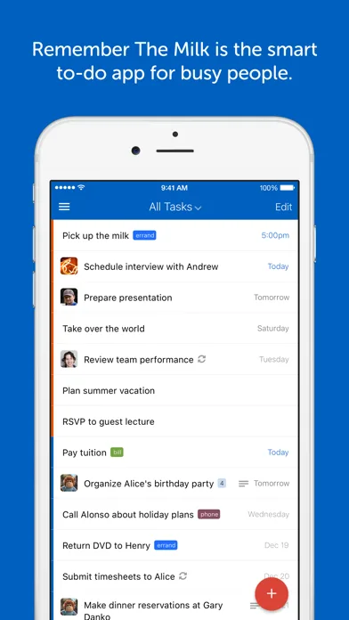 Remember The Milk: To-Do List screenshot 1