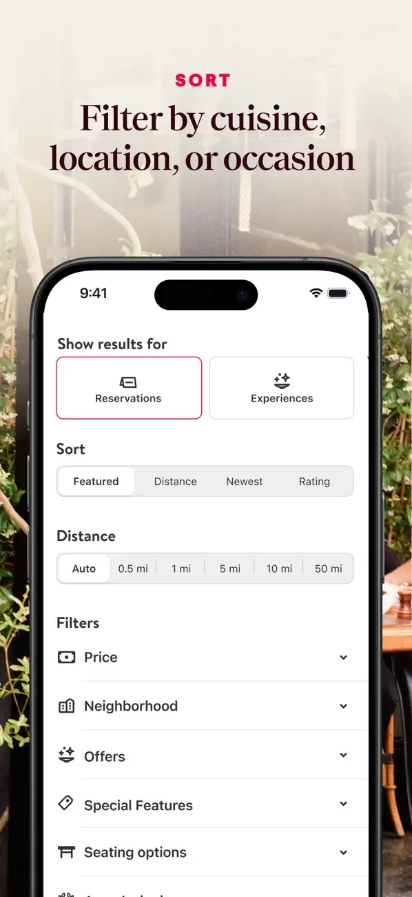 OpenTable screenshot 3