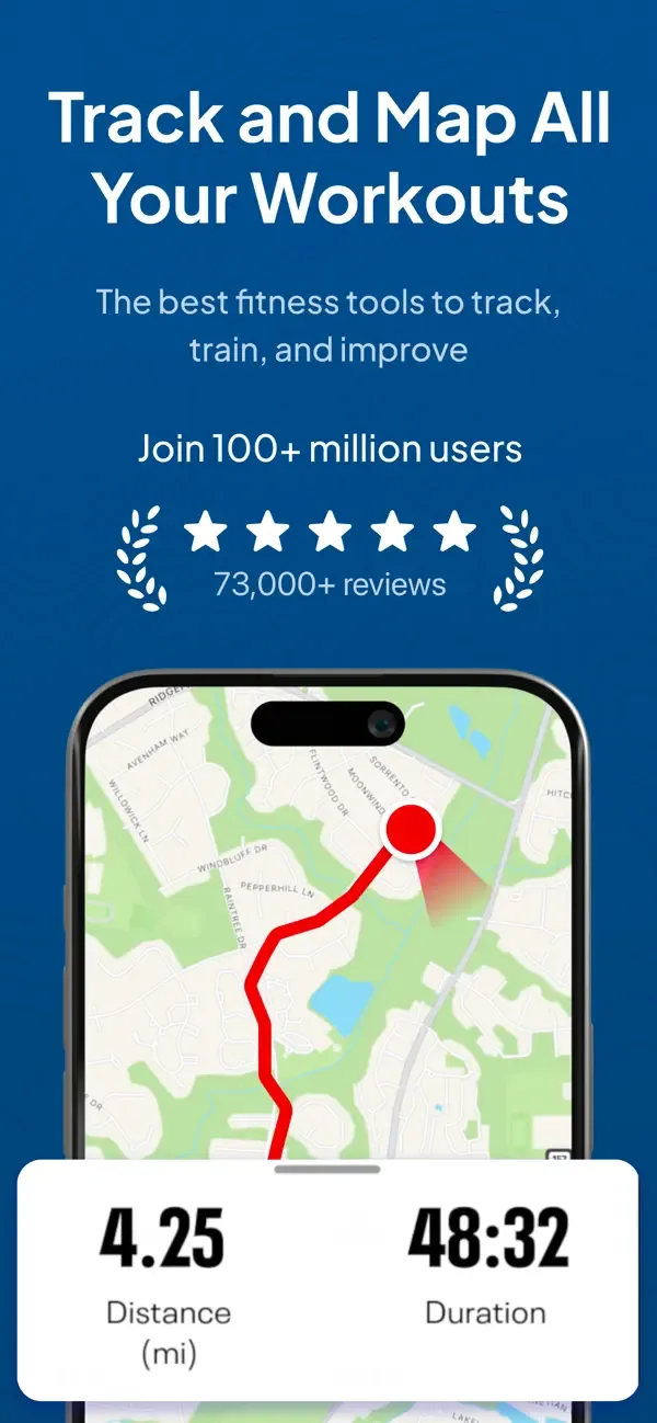 Map My Fitness Workout Tracker screenshot 1