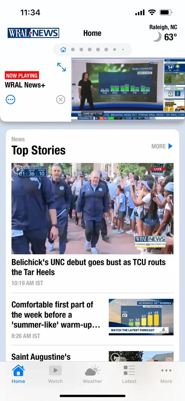 WRAL News Mobile screenshot 1