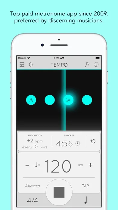 Tempo - Metronome with Setlist screenshot 1
