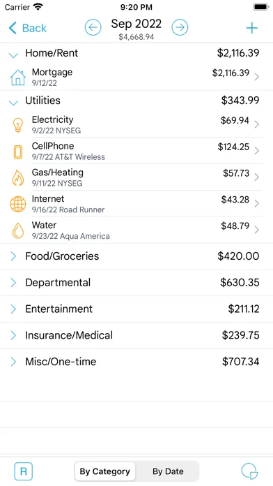HomeBudget with Sync screenshot 2
