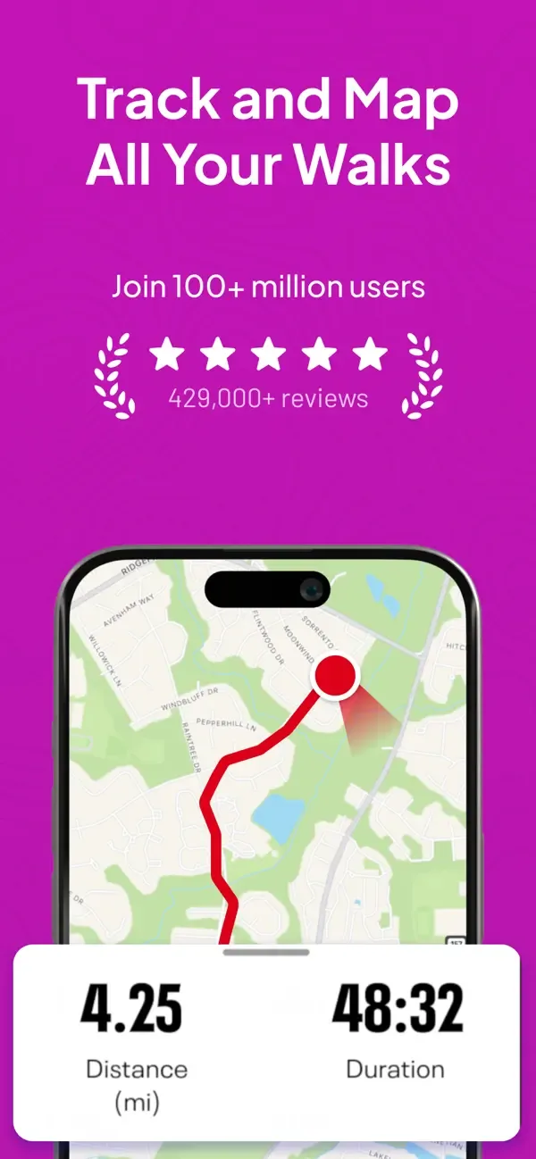 Map My Walk: Walking Tracker screenshot 1