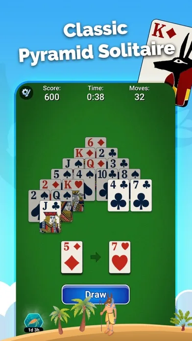 Pyramid Solitaire - Card Games screenshot 1