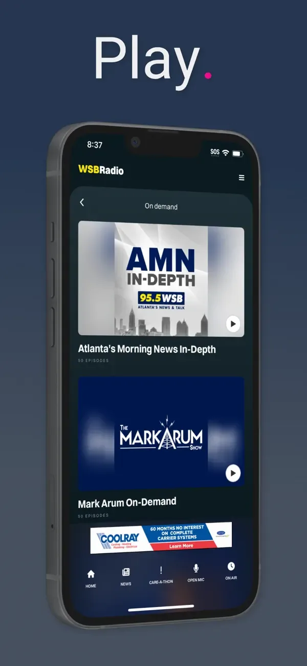 95.5 WSB screenshot 2