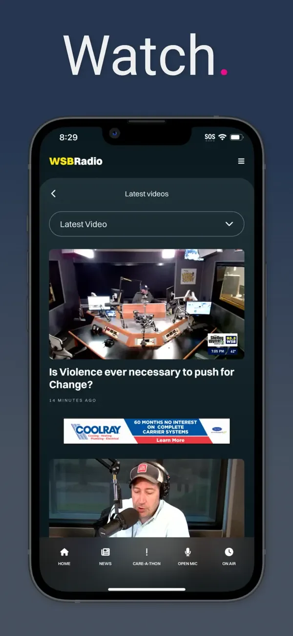 95.5 WSB screenshot 3