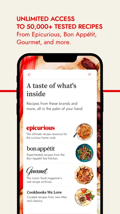 Epicurious screenshot 2