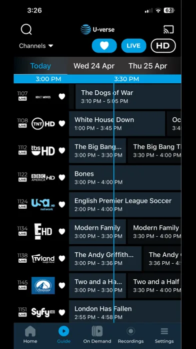 U-verse screenshot 2