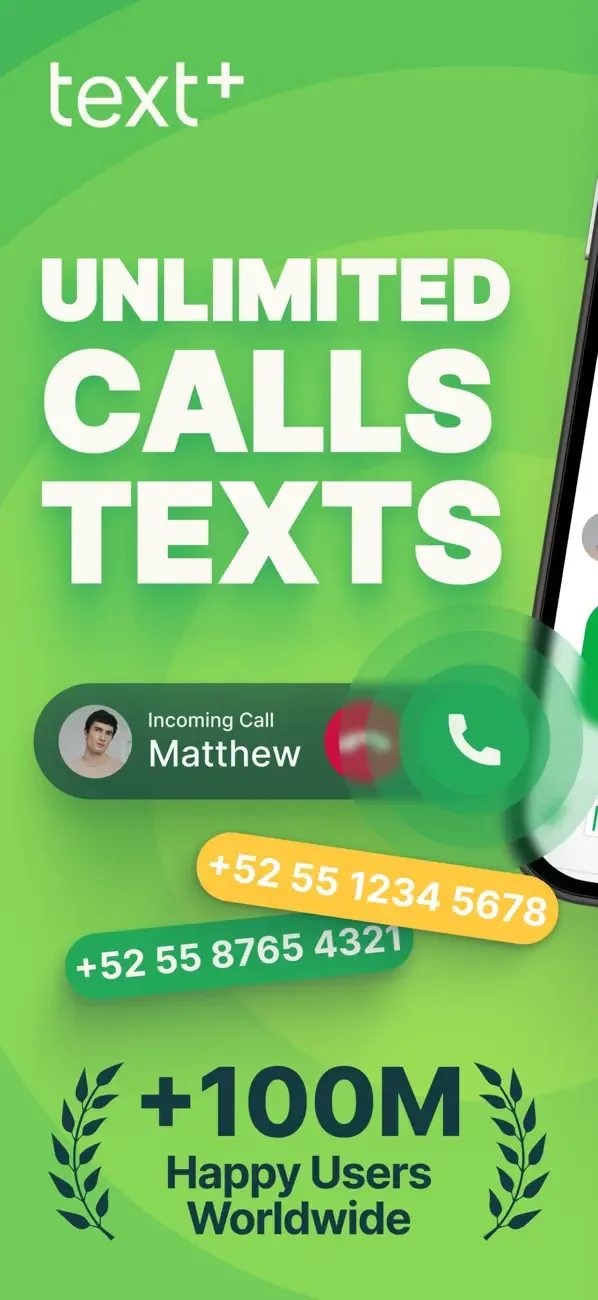 textPlus: Text Message + Call screenshot 1