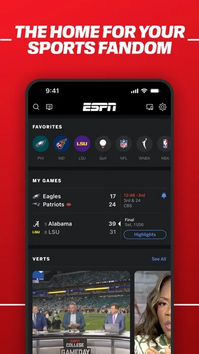 ESPN: Live Sports & Scores screenshot 2