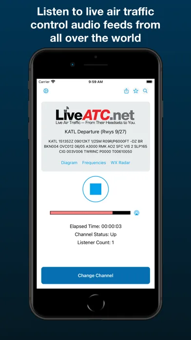 LiveATC Air Radio screenshot 1