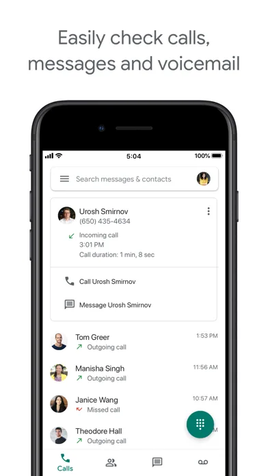 Google Voice screenshot 1