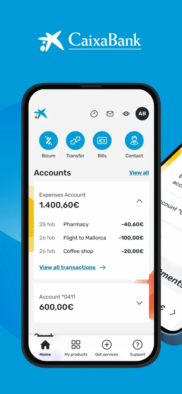 CaixaBankNow: Online banking screenshot 1