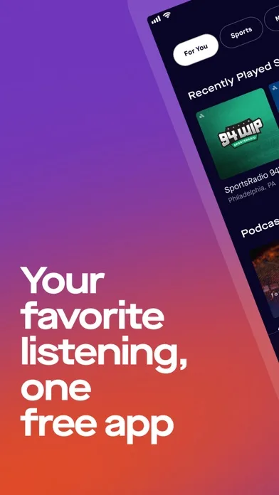 Audacy: Radio & Sports Talk screenshot 1
