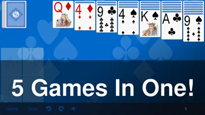 5 Solitaire card games screenshot 1