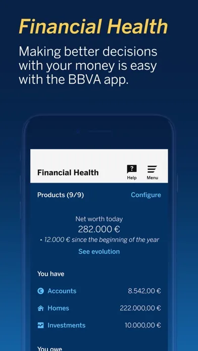 BBVA Spain | Online banking screenshot 2