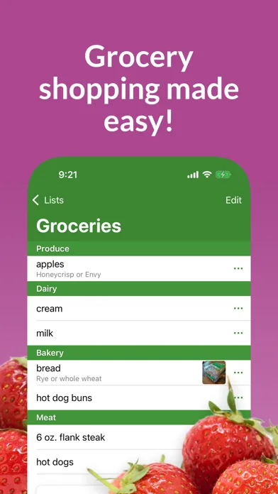 Our Groceries Shopping List screenshot 1