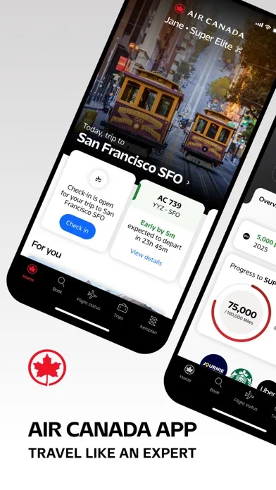 Air Canada + Aeroplan screenshot 1