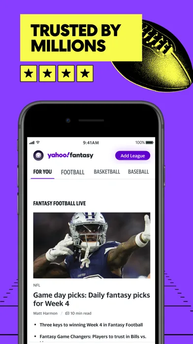 Yahoo Fantasy Sports: NBA, MLB screenshot 4