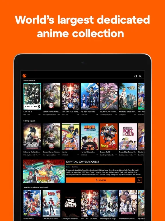 Crunchyroll screenshot 1