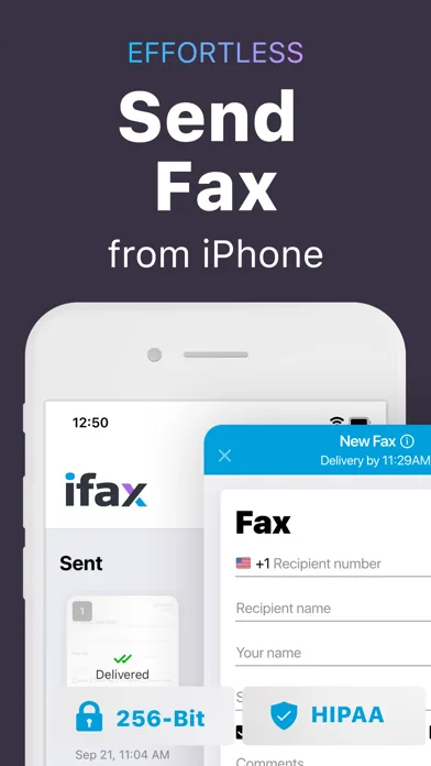 iFax App Send Fax From iPhone screenshot 1