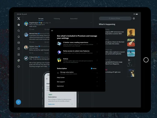 X screenshot 1