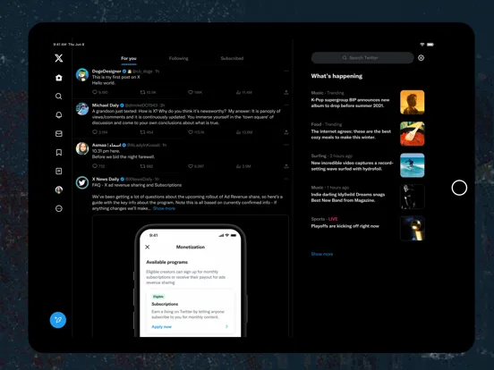 X screenshot 2