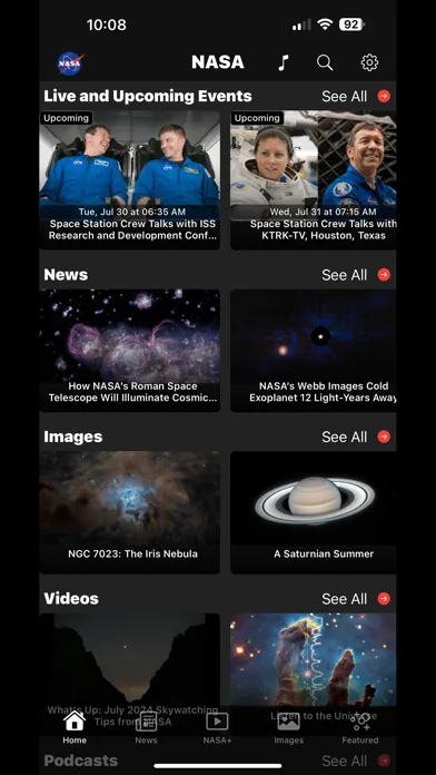 NASA screenshot 1