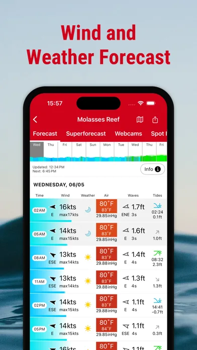 Windfinder: Wind & Weather map screenshot 3