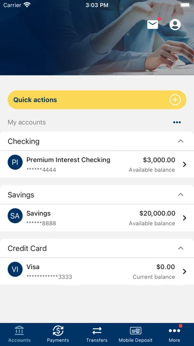 Amegy Mobile Banking screenshot 1