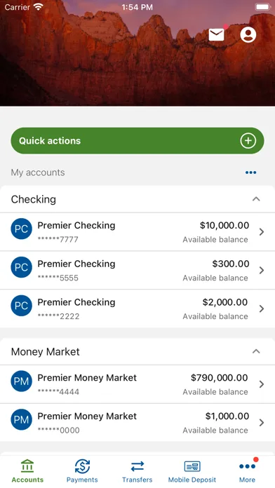 Zions Bank Mobile Banking screenshot 1