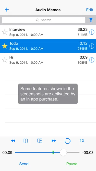 Audio Memos screenshot 1