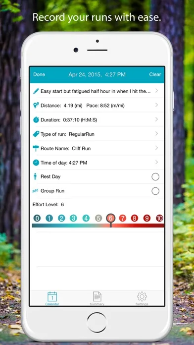 Running Log Lite screenshot 3