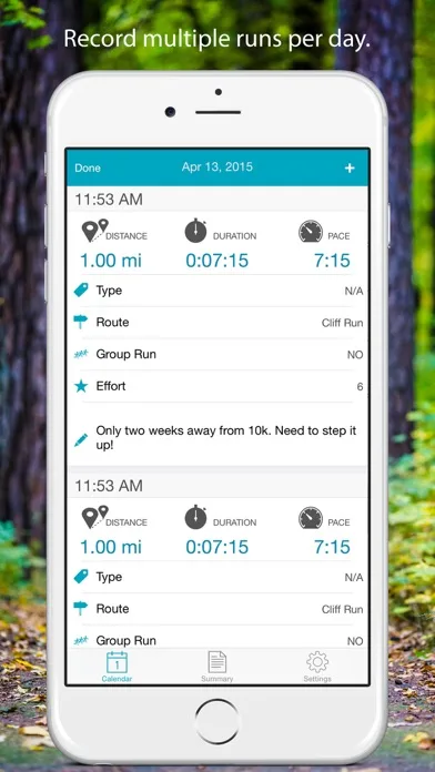 Running Log Lite screenshot 4