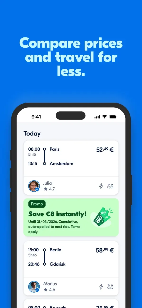 BlaBlaCar: Carpooling and Bus screenshot 2