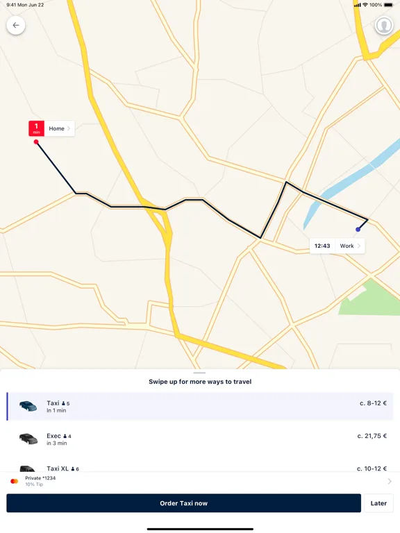 Freenow by Lyft - taxi & more screenshot 2