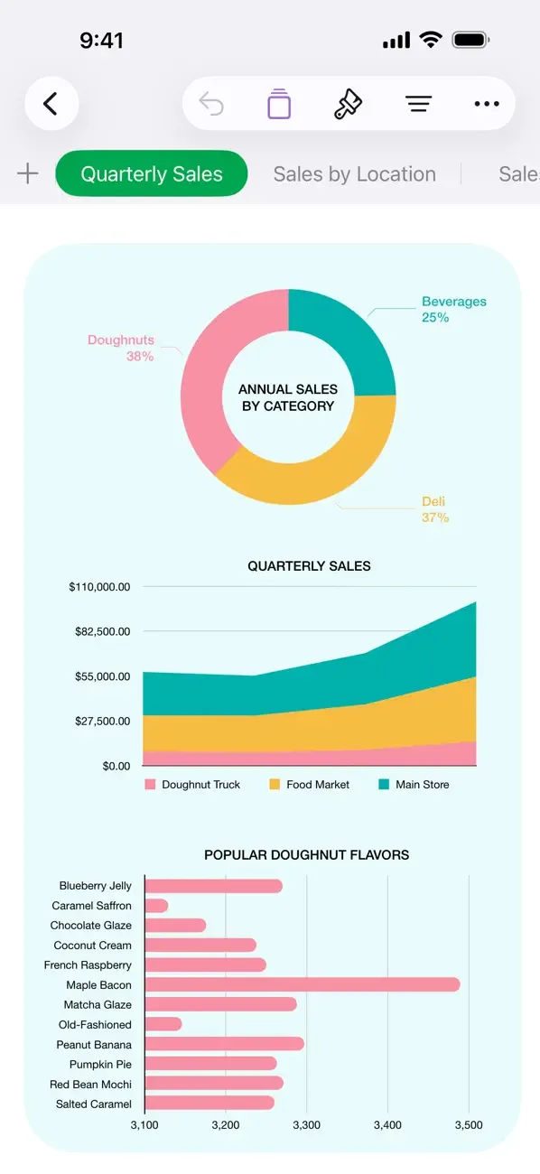 Numbers: Make Spreadsheets screenshot 3