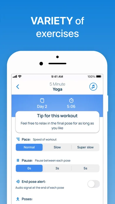 5 Minute Yoga Workouts screenshot 4