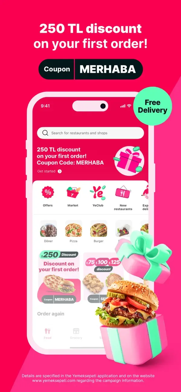 Yemeksepeti: Food & Grocery screenshot 1