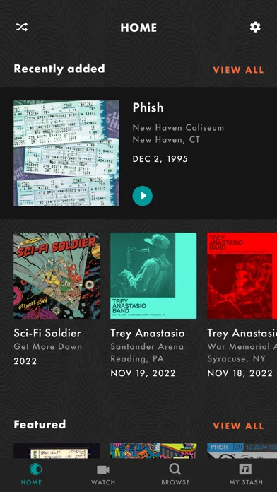 LivePhish screenshot 1