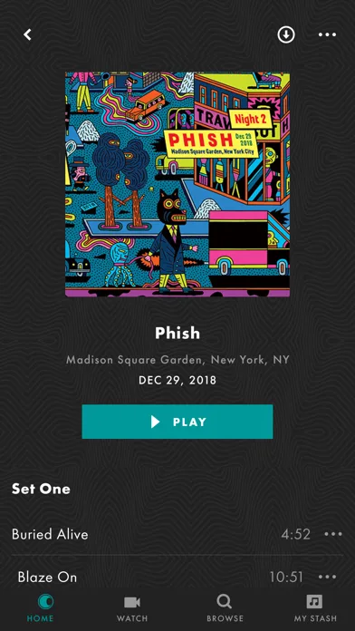 LivePhish screenshot 3