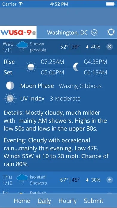 WUSA 9 WEATHER screenshot 2