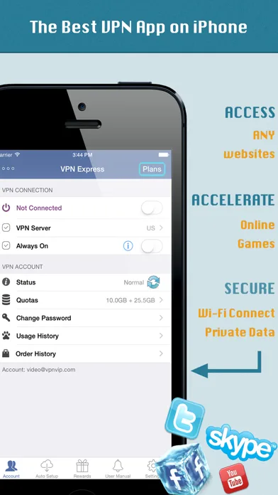 VPN Express - Free Mobile VPN screenshot 1