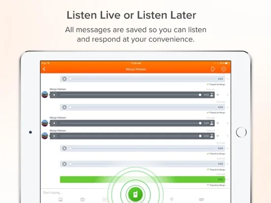 Voxer Walkie Talkie Messenger screenshot 2
