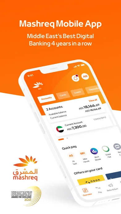 Mashreq UAE - Digital Banking screenshot 1