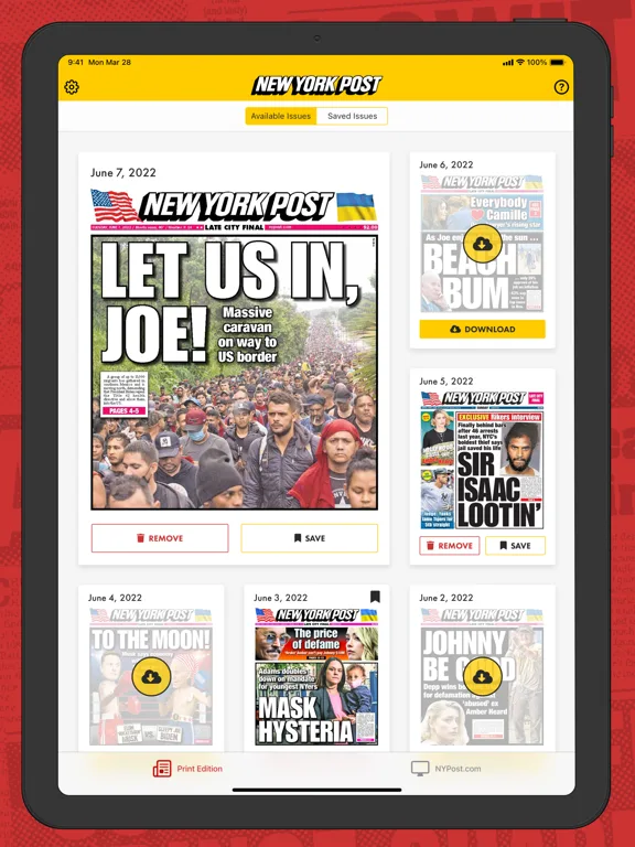 New York Post for iPad screenshot 1